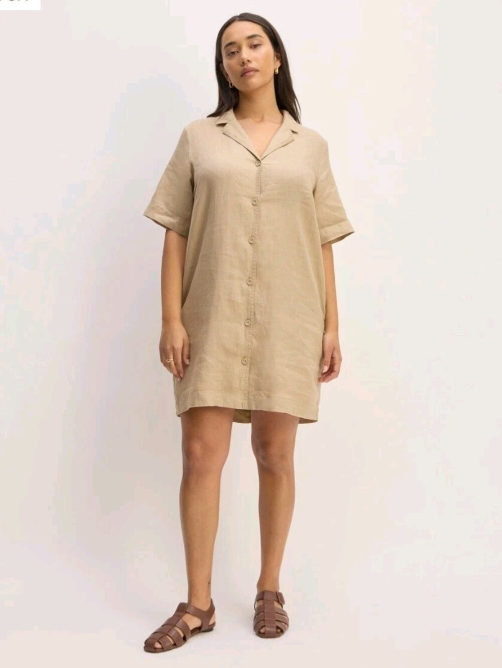 Everlane Linen Shirt Dress XXS